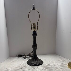 Paul Sahlin Tiffany-Style Lamp Base – Antique Bronze Finish, Art Nouveau Design